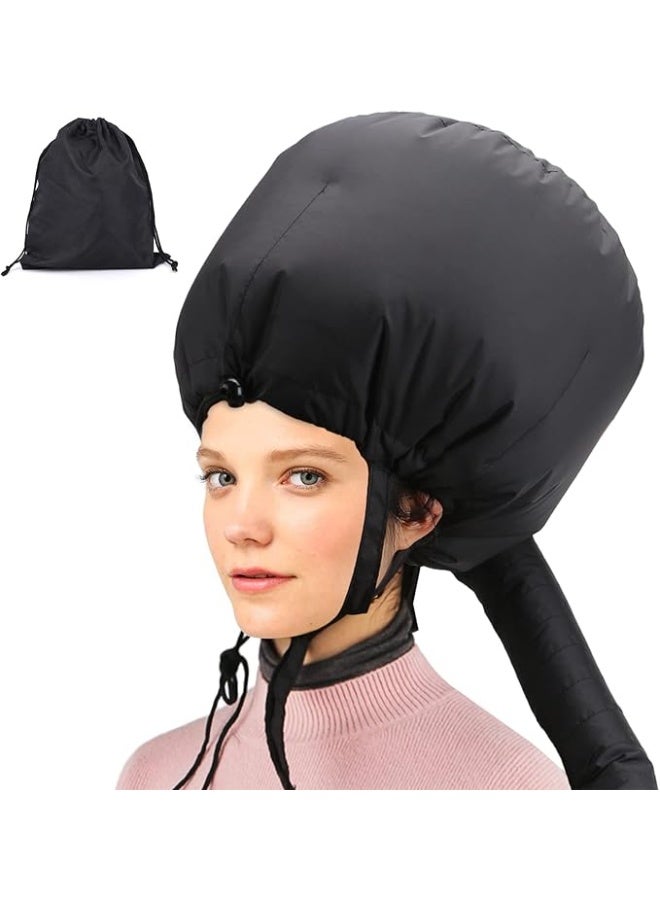 DUNISO Bonnet Hooded Hair Dryer Attachment, Large Adjustable Deep Conditioning Cap,Drying Heat Cap with Elastic Strap,Sturdy and Durable,Use for Hair Styling, Hair Drying, Curling and Deep Conditioning - Image 1